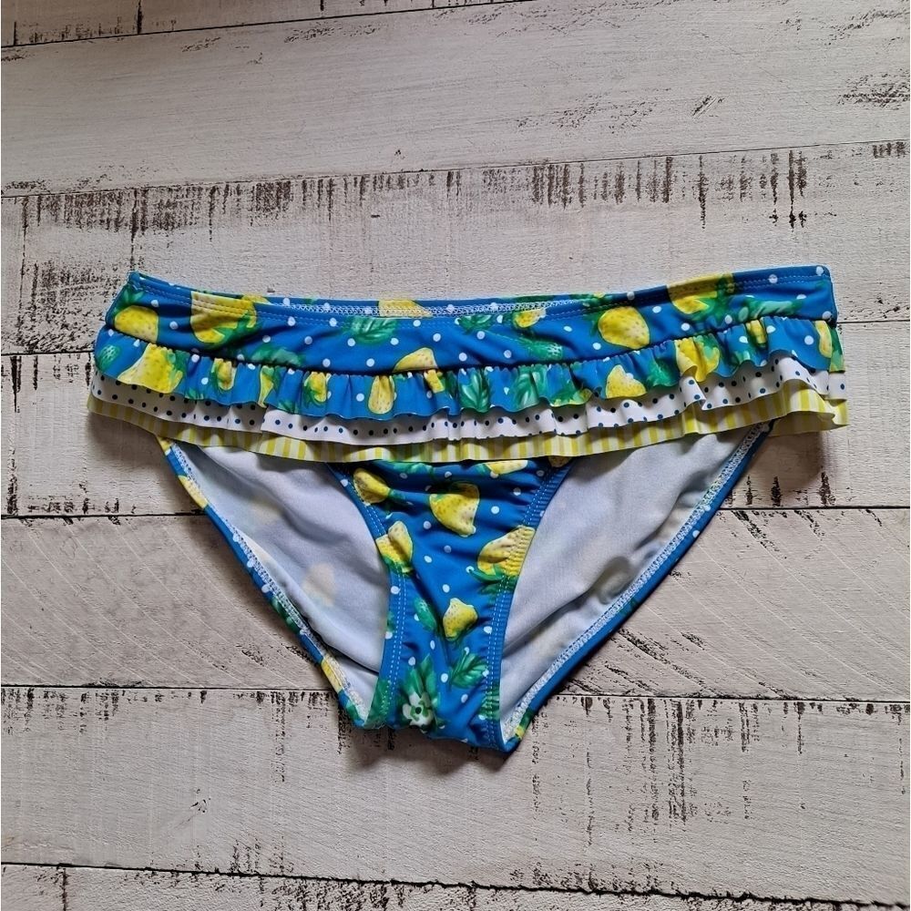 OP Bikini Bottom Blue Yellow Large NWOT